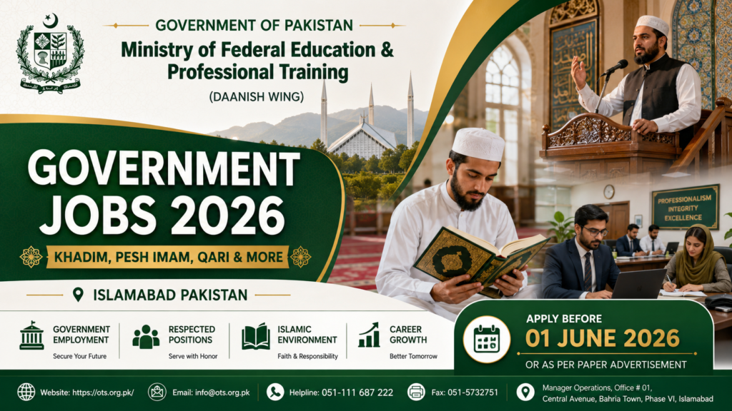Latest Ministry Of Federal Education Islamabad Jobs 2026